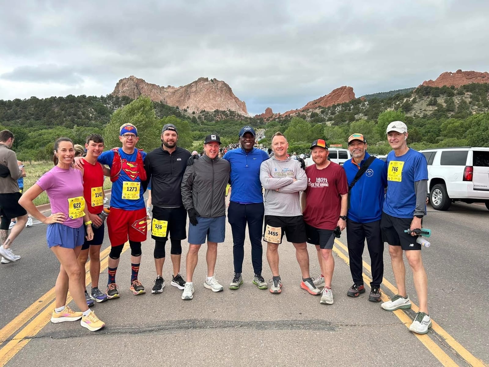 Running with friends