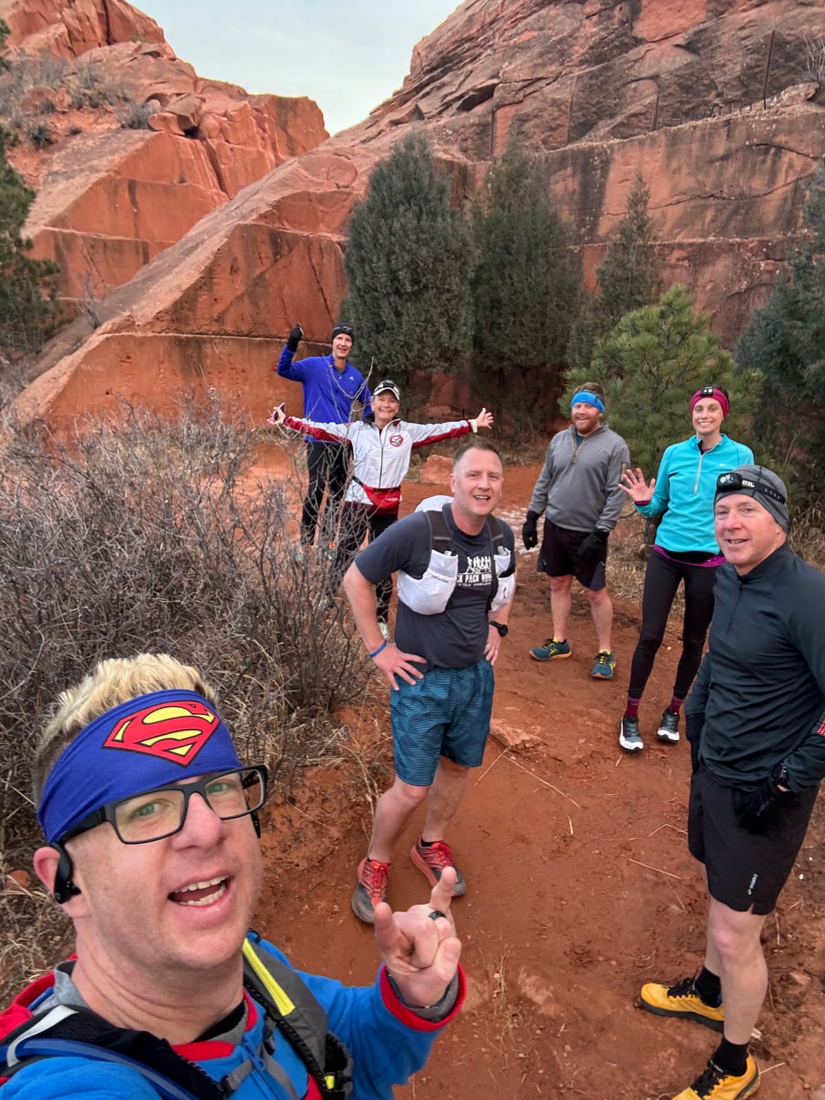Running with friends